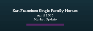 Read more about the article Monthly Market Update: San Francisco Single Family Homes Real Estate [video] – April 2015