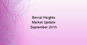 Read more about the article Market Update: Bernal Heights Real Estate [video] – September 2015