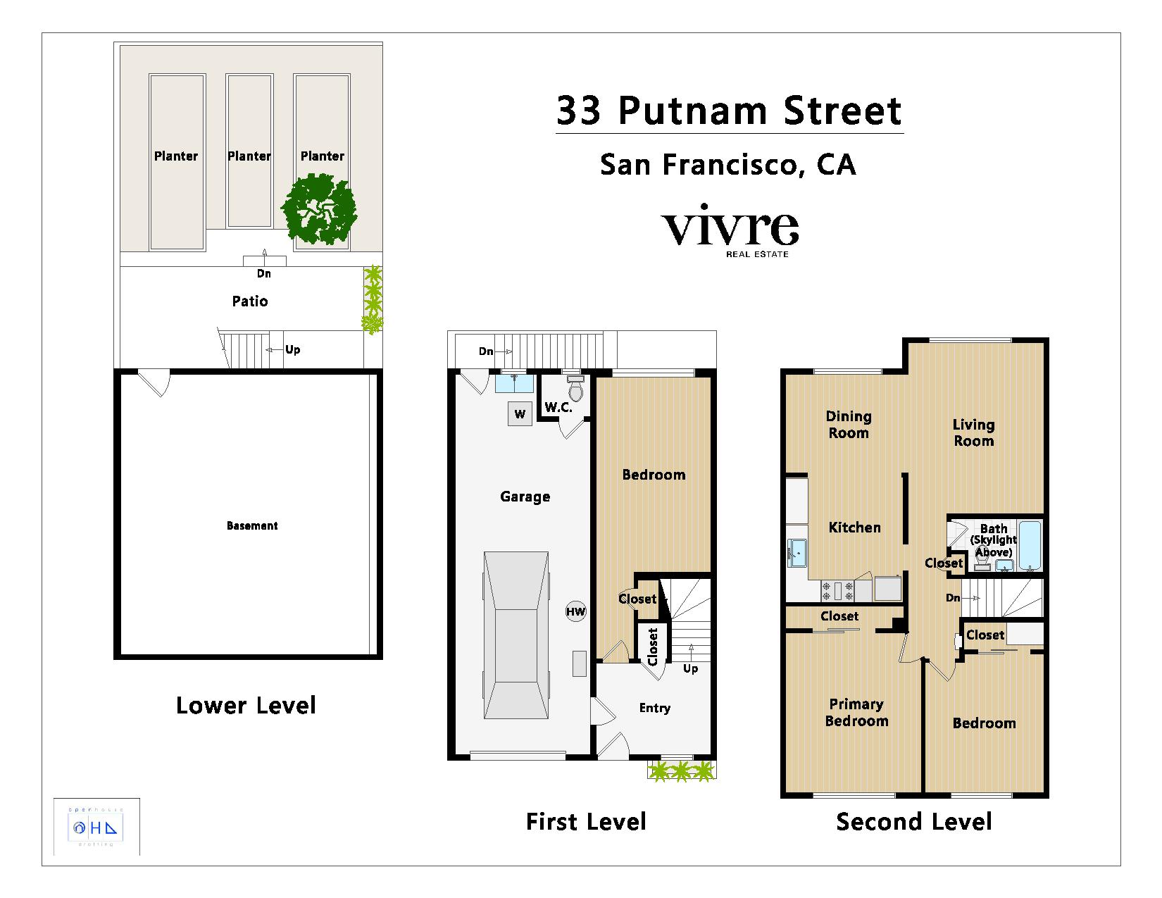Floor plan of 33 Putnam St San Francisco CA 94110