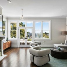 Living room at 1793 Sanchez Street, showing what it's like to buy the perfect home in San Francisco.