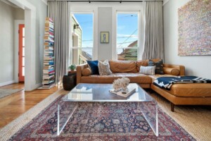 Living room of a San Francisco rental property Vivre helped to sell for an out of state homeowner
