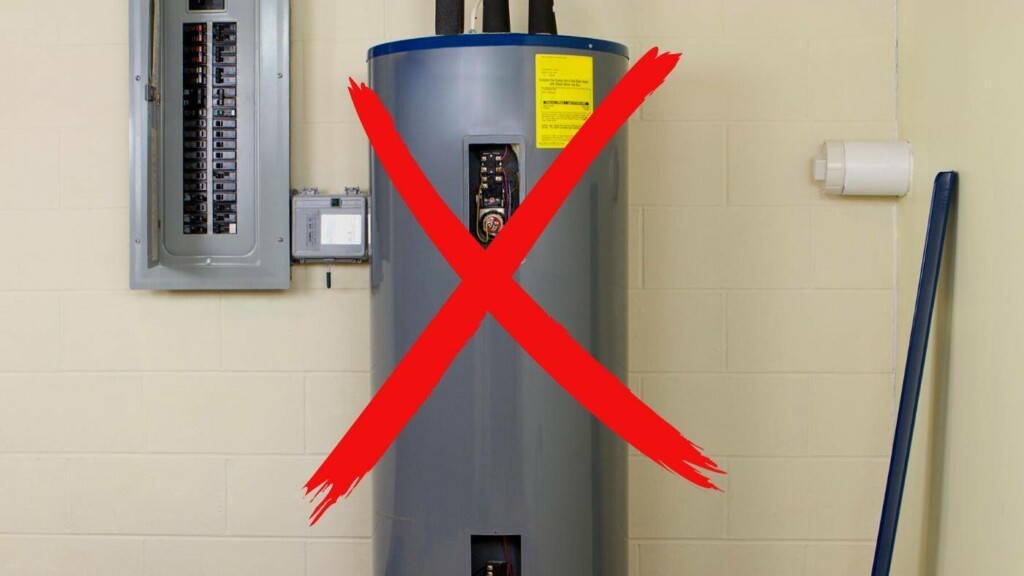 A gas heater appliance which will be prohibited to install in the Bay Area starting in 2027.