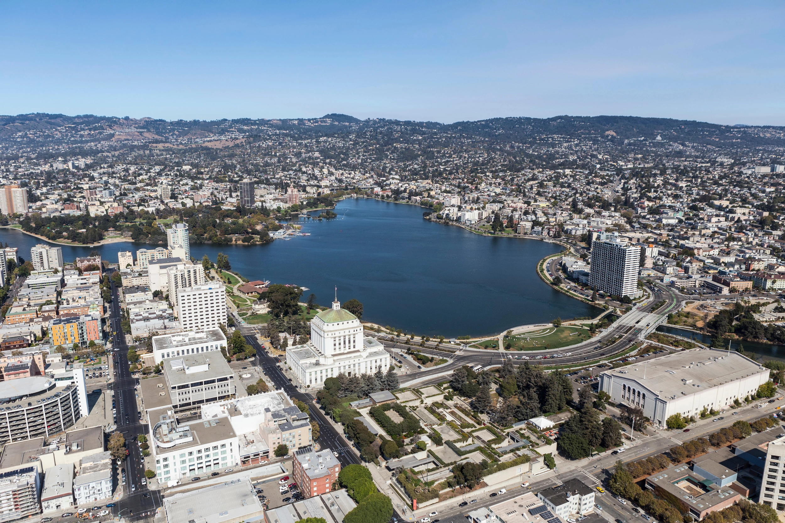 The city of Oakland is located on San Francisco Bay’s east side.