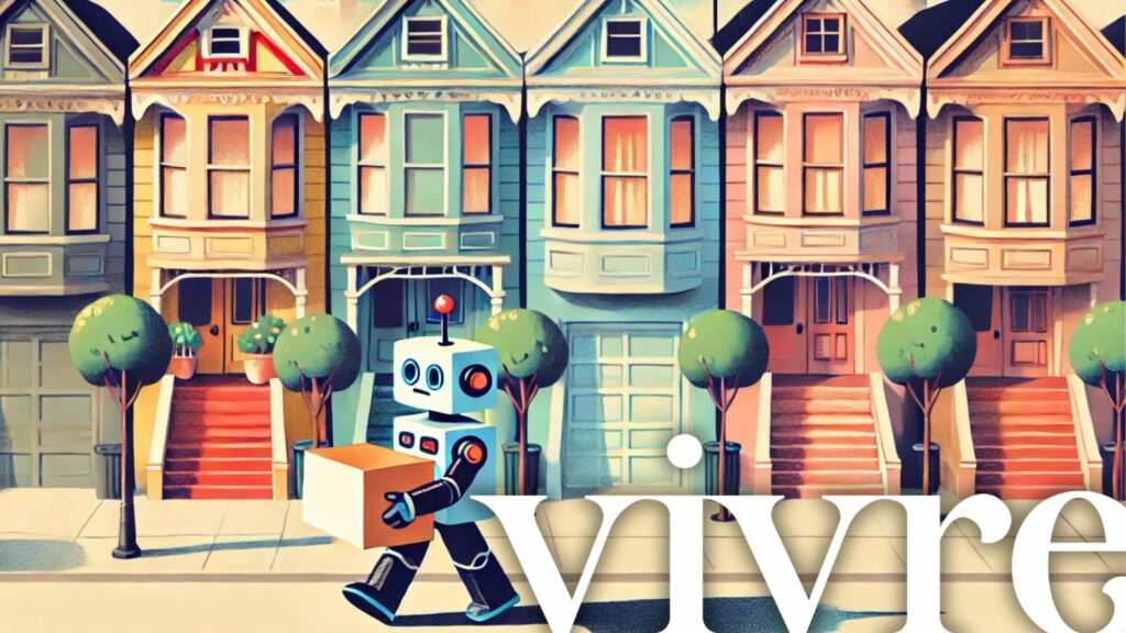 robot comes home to san francisco, representing sf real estate homebuyer demand amid tech and ai hype