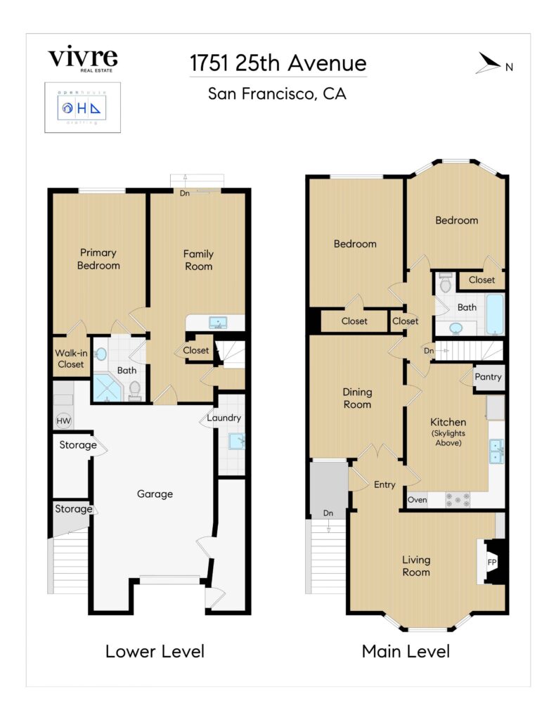 Floor Plan 1751 25th Ave, San Francisco, CA 94122