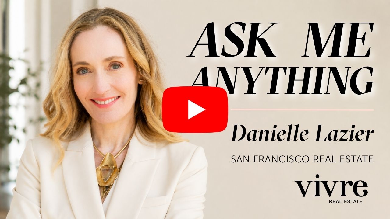 Danielle Lazier answering San Francisco real estate questions on camera
